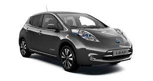 Electric cars 4 Grey Nissan Leaf side view