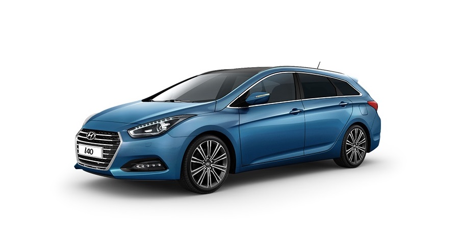 Hyundai i40 5 2017 Blue side view