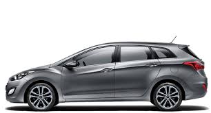 Hyundai i30 2 Estate 2012 side view grey