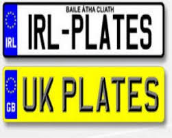 Motoring trend 6 - UK to Ireland registration plates view