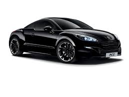 Peugeot RCZ 1 Side view of black version on white background